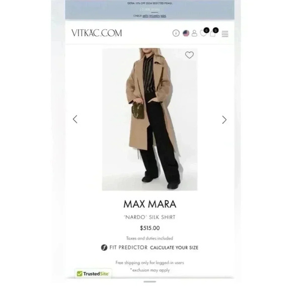 Max Mara Women's M Black Striped Silk Button-Up Shirt Long Sleeve Size 4 - Picture 6 of 8